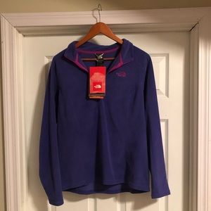 North Face 1/4 Zip Fleece Pullover Sweatshirt